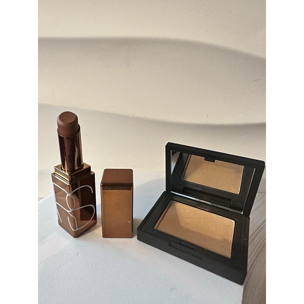 NARS Laguna Afterglow Lip Balm + Bronzing Powder Mini Set ~ New In Box